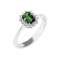 Anello Soranzo Gioielli Donna Pietre Preziose in Oro bianco Smeraldo 0.54 Ct GI10449837 - GI10449837